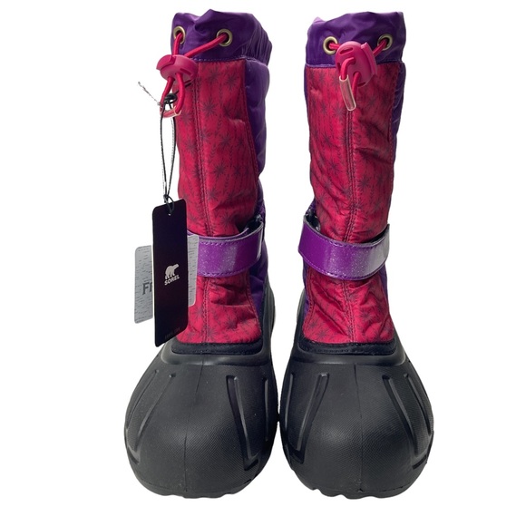 Disney Sorel  rain boots Waterproof Little Youth Flurry Frozen 2 PURPLE, - Picture 3 of 13